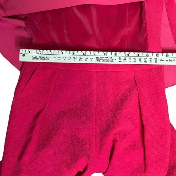 TRINA turk jumpsuit romper‎ tank hot pink size 0 NWT (ES) - Picture 9 of 12